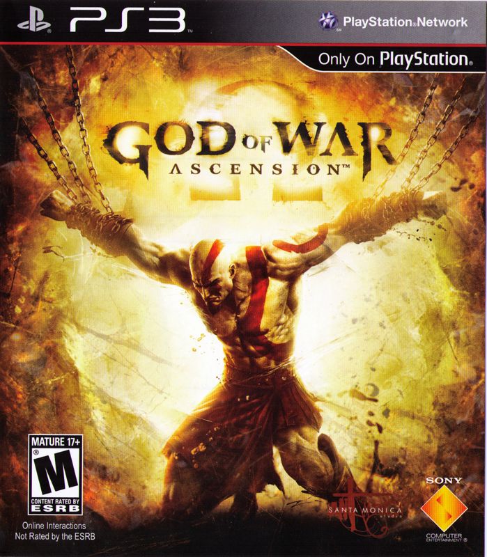 God of War Ascension box art for Playstation 3